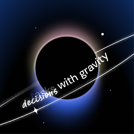 Decisions with gravity